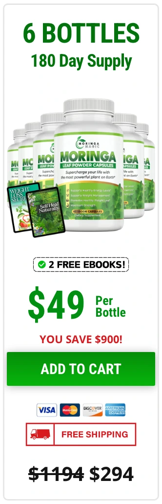 Moringa Magic 6 bottles